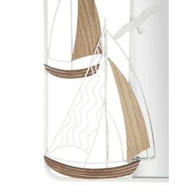 Lustro ścienne Adriatic 60X4,4X60 cm (wymiar lustra 35,5X58 cm)